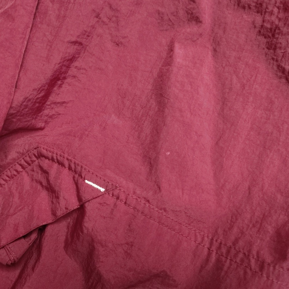 Vintage Nike Mens Windbreaker Pullover XL Maroon Red Center Check Swoosh 90s - Picture 2 of 7